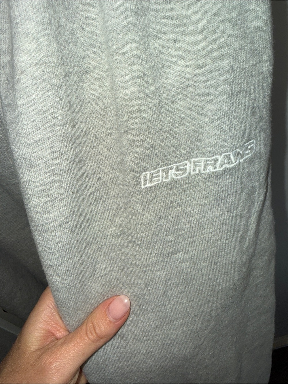 Iets Frans  Harri Wide Leg Jogger Pants Grey - Picture 6 of 8